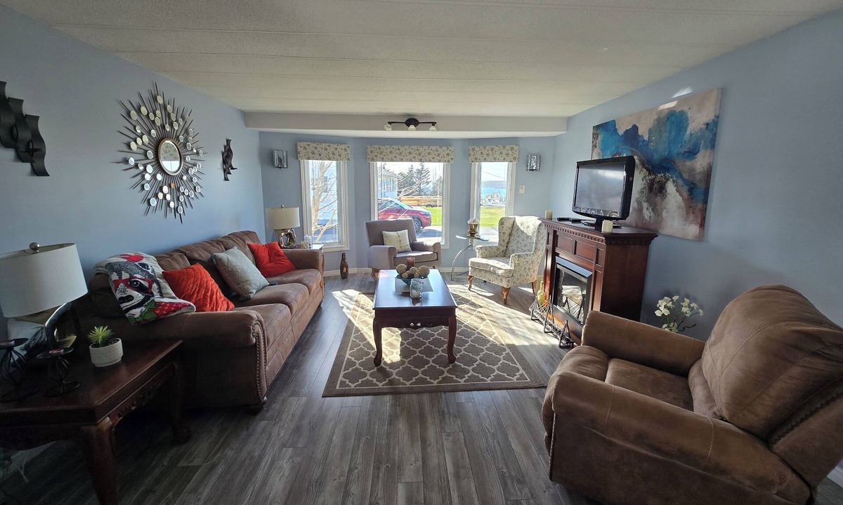 Arnold's Cove House | 3 bed with fenced yard, fire pit, swings, 30 min from Clarenville