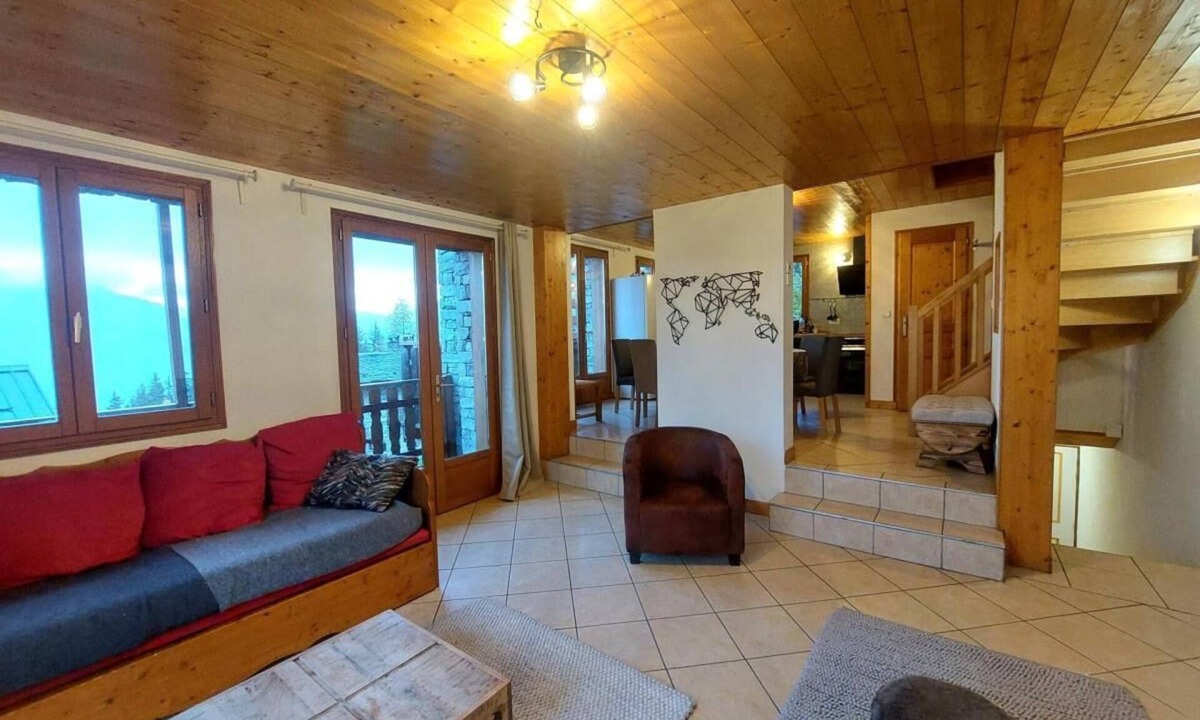 Arc-1800 Ski Chalet | Chalet, Ground floor, view valley, terrace, fireplace or stove, tv, 100m², Les Arcs