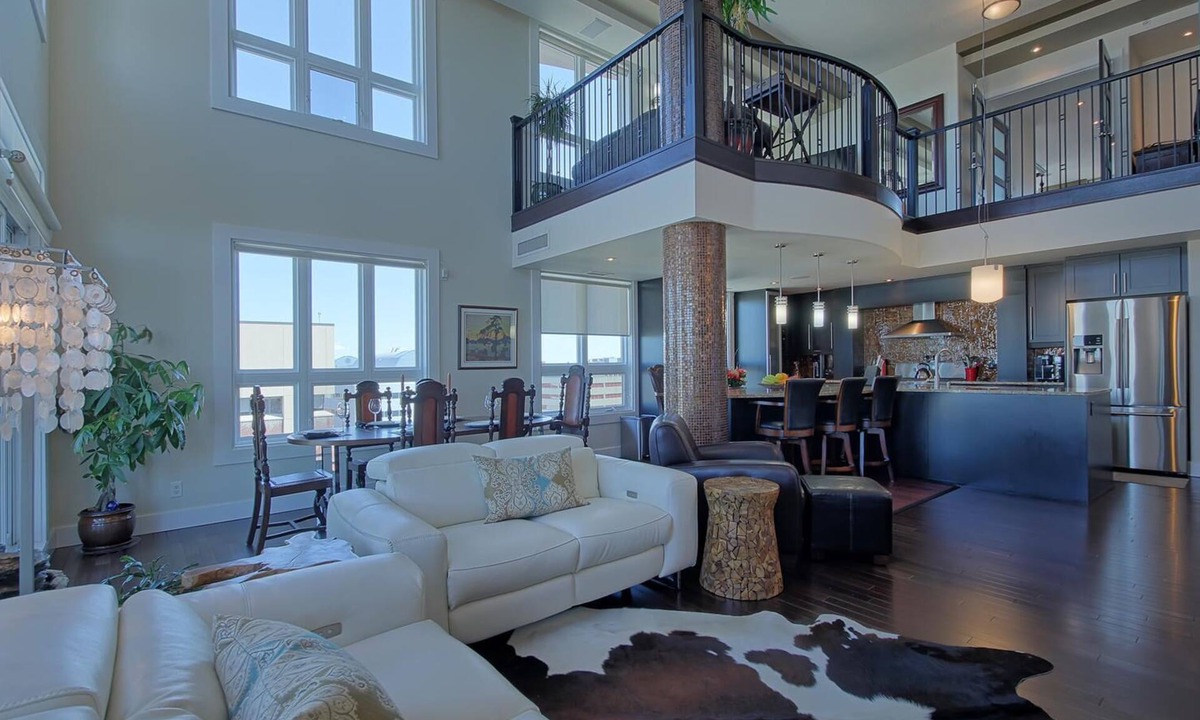 North Central Edmonton Condo | Luxury Penthouse Oasis, Rooftop Patio, River View, Downtown