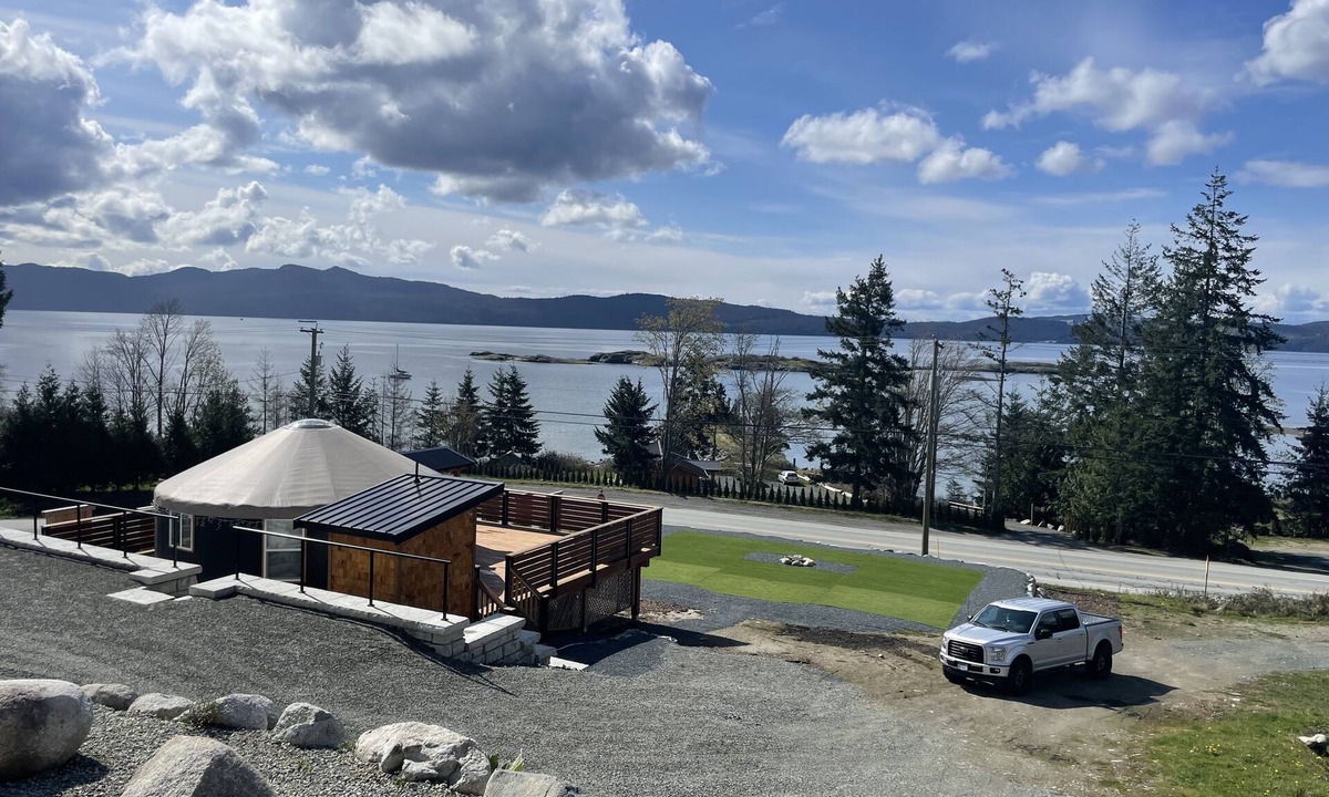 Powell River Cottage | Ocean front luxury yurt on beautiful landscaped property
