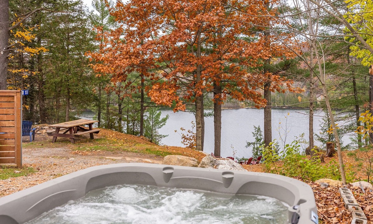 Val-des-Monts Cottage | Rarely offered 2 waterfront cottages with 2 hot tubs side by side!