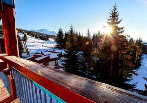 50m from resort center, 9th floor, balcony, tv, 25m², Les Arcs