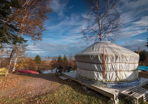 Little Orange Yurt at Cabot Shores Wilderness Resort