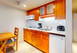 Mountain studio with jetted tub & fireplace - walk to lifts - near golf