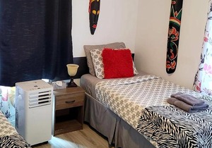 Quiet cozy apartment next to highway wifi+netflix