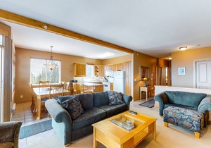 Ski-in/out condo with private hot tub, majestic mountain views, & fireplace