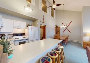 Ski-in/Ski-out Condo with Fireplace, Free WiFi & Shared Hot Tub