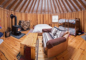 The Cedar Yurt at Cabot Shores Wilderness Resort