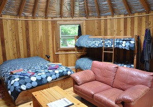 The Cedar Yurt at Cabot Shores Wilderness Resort