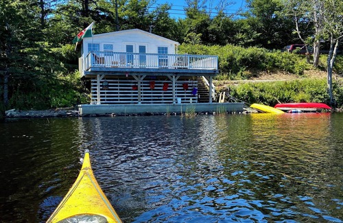 Darlings Lake Cottage | Awesome Lakefront. Step off the lower deck into the water.