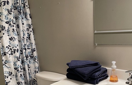 Ladysmith Apartment | Centrally located ocean view suite for work or vacation.