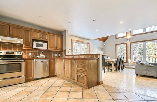 Lac-Superieur Ski Chalet | CLOSE to Tremblant’s North Side lifts, WELL LOCATED, with Hot Tub, Private!