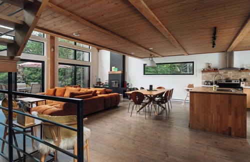 Chertsey Ski Chalet | Lakefront Nature Haven with Serene Spa