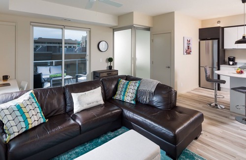 Cultural District Condo | ★ Modern Spacious 2BR Condo Downtown | Free Parking