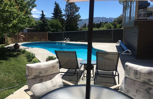 Westbank House | Relax Poolside in West Kelowna