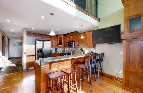 Snow Pine Estates House | Ski-in/out getaway with private hot tub, fireplace, pool table, & grill