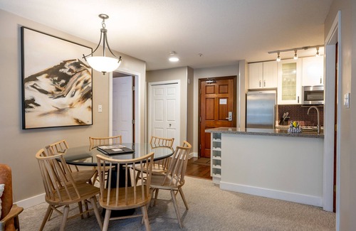 Upper Village Condo | Ski-in/out | Pool, hot tub, gym | BBQ | Fireplace