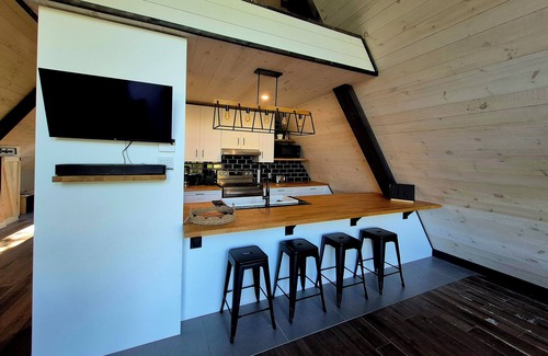 Mauricie Ski Chalet | Splendid Chalet A-FRAME * Breathtaking views and tranquility & SPA