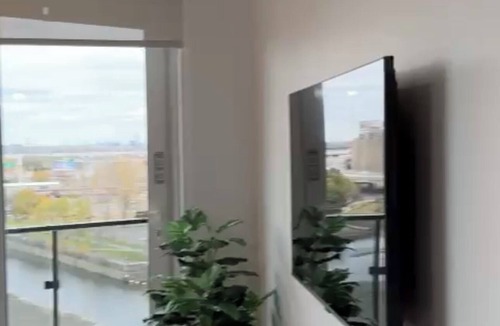 Griffintown Apartment | 1-Bed Luxury Condo with Canal Views in Griffintown, Montréal