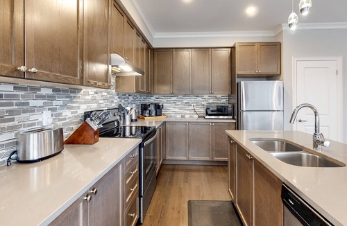 The Blue Mountains House | 2-Story Ski View Condo with Patio, Gas Grill, Gas Fireplace, Shared Pool, & A/C