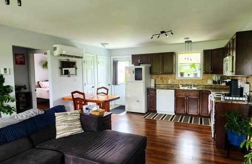 Vernon Bridge House | 2Bdr rural home w firepit, front & back decks w BBQ. 10 mins to all amenities!
