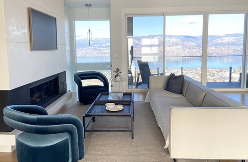 Southwest Mission House | 5-Bedroom Family Home: Panoramic Lake View + Pool. Perfect Work/Play Space