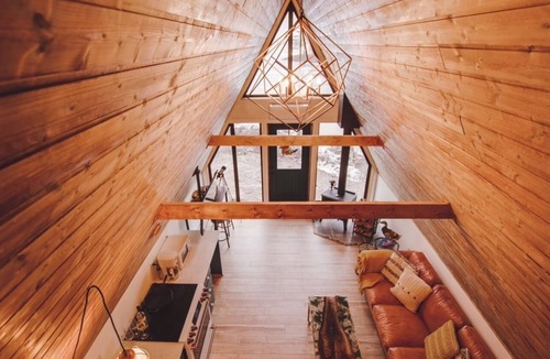 Upper New Cornwall Cabin | Accessible Waterfront A-Frame Retreat on Quiet Lake in Lunenburg