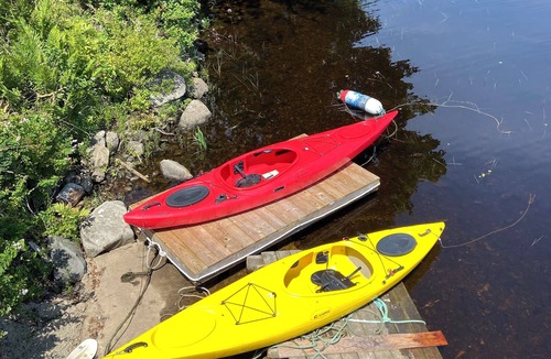 Darlings Lake Cottage | Awesome Lakefront. Step off the lower deck into the water.