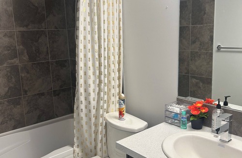 Airdrie House | Basement suite with full kitchen