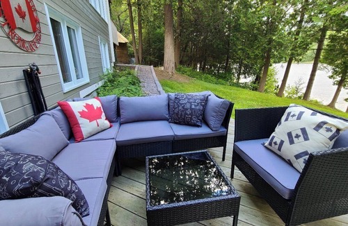 Feronia House | Beautiful lakefront home on Trout Lake! Hot tub and movie room included!
