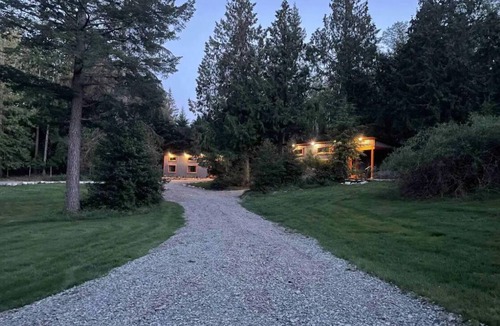 Mansons Landing Cabin | Cabins on Cortes Island, pet friendly, private near lake on large property.
