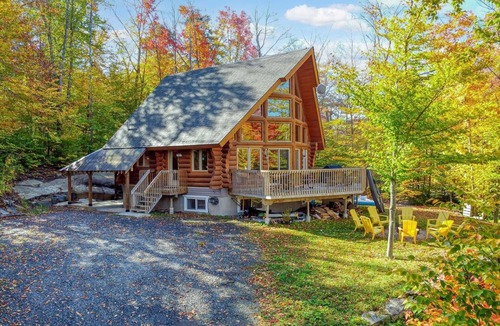 Chertsey Cabin | Chalet de Luxe en Bois Rond et Accès à la Plage Le Pic Bois Citq 305505