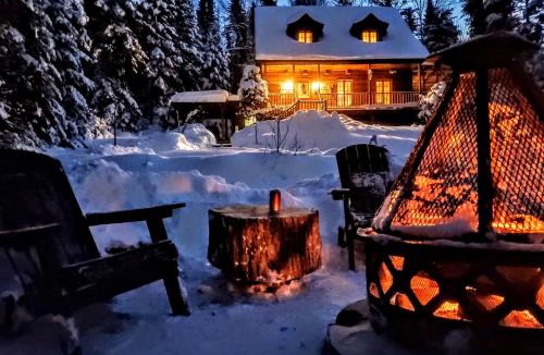 Saint-Faustin-Lac-Carre House | Chalet des Sources SPA Gazebo panoramique