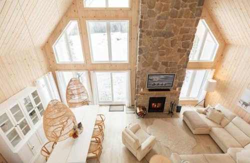 Chertsey Ski Chalet | Chalet le Chardonnay - Spa , Foyers , Accès plage Lac-Jaune