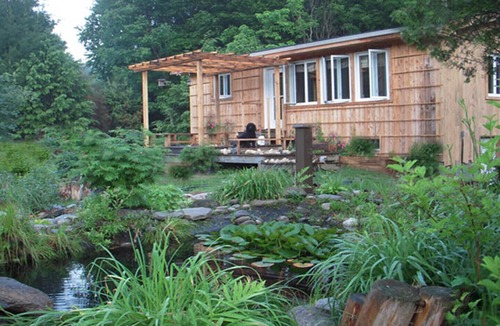 Sutton Ski Chalet | Chalet Sean, peaceful retreat on beautiful mountain brook and walk to river.
