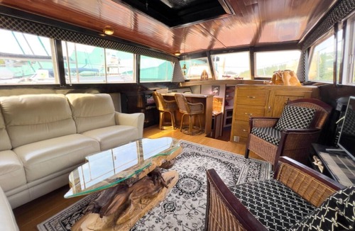 Regional District of Nanaimo Boat Rental | Classic 1954 53' Chris-Craft Constellation -Custom Trips - Comes with Captain