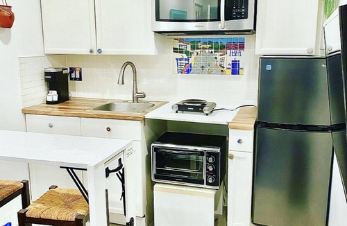 Maple Ridge House | Clean Modern Kitchenette Suite with Mexican Charm