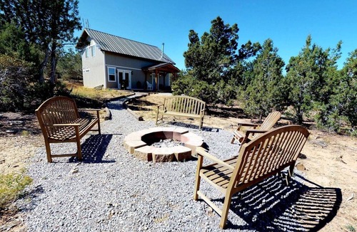 Blanding Cottage | Cozy Cottage with Fire Pit and BBQ Nestled in the Cedar Trees in Blanding, Utah