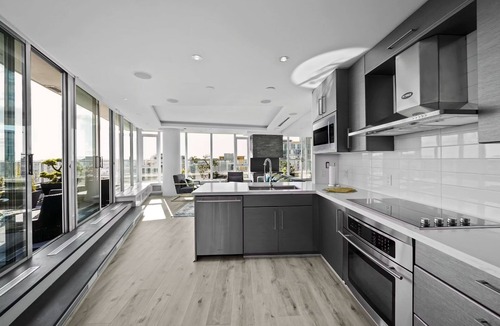Crosstown House | Downtown penthouse with hot tub, pool, spectacular view & 2-story terrace