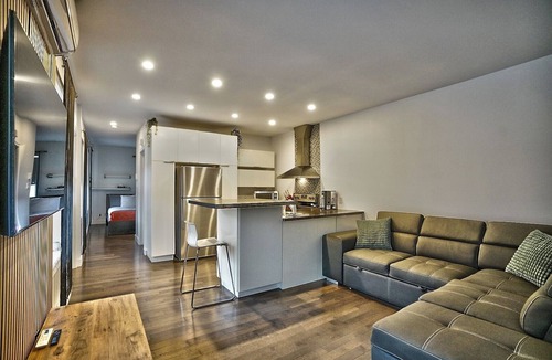 Sherbrooke Apartment | Downtown Sherby: Central, Parking, King Bed, Sleeps 3
