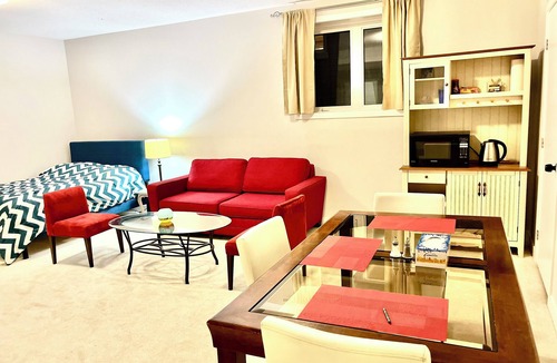 Ottawa Division House | Entire basement with large windows, private full bathroom and office