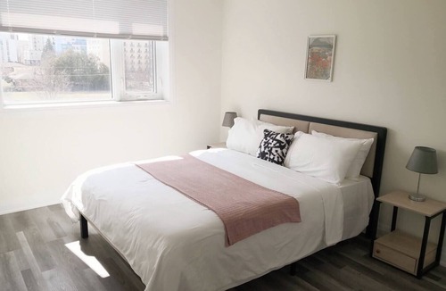 Waterloo Condo | Entire Two Bedroom Apartment With Ensuite Laundry at Center of Waterloo