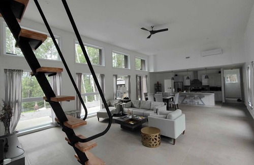Nominingue House | Expansive Lakefront modern retreat nestled by nature, huge windows ,4 bedroom