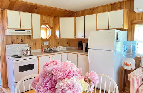 Saint Peters Bay Cottage | Fiddlehead Cottage on the Bay. Water view, bayside gazebo, trail access, beaches