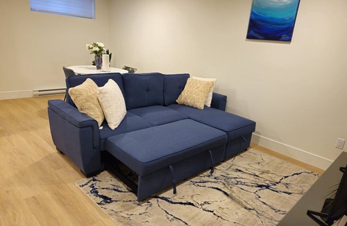 Moncton House | Fully furnished 1-bed basement apt in Moncton, fits 3 adults. Modern & cozyrnrn