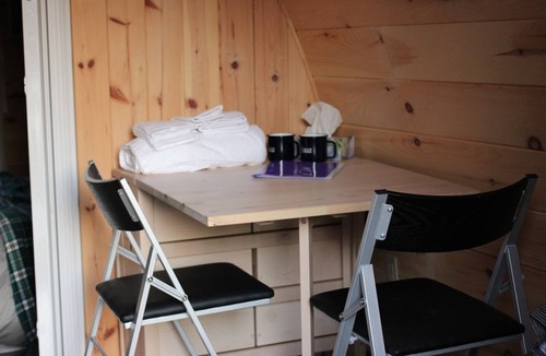 Englishtown Cabin | Hummingbird Hike-In Sleeping Pod at Sally's Brook Wilderness Cabins