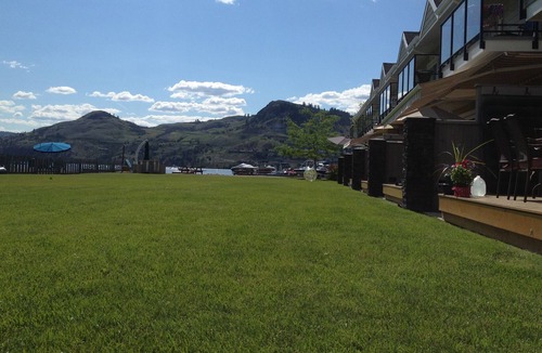 Vernon Condo | Kalamalka Lake Condo Private Beach, Private Dock/Swimming Area, Buoy Available