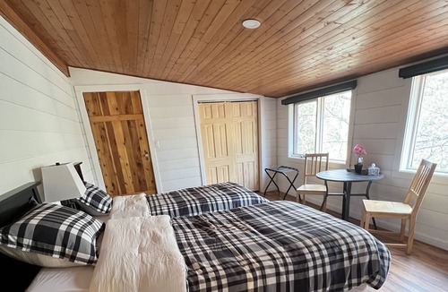 Central Alberta Ski Chalet | Large Log House with River Views