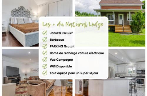Stratford Ski Chalet | Le Natural Lodge - Idéal Famille & Groupe x8 - Weekend & Vacances Détente - Jacuzzi Vue Campagne Dégagée - Quartier Calme - Jardin - Terrasse - Barbecue - 10min des lacs - Parking privé & Borne Voiture Électrique - Check In Flexib - Linge de maison fourni