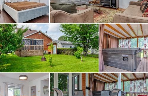 Stratford Ski Chalet | Le Natural Lodge - Idéal Famille & Groupe x8 - Weekend & Vacances Détente - Jacuzzi Vue Campagne Dégagée - Quartier Calme - Jardin - Terrasse - Barbecue - 10min des lacs - Parking privé & Borne Voiture Électrique - Check In Flexib - Linge de maison fourni
